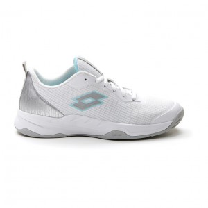 Zapatillas Tenis Lotto Mirage 600 ALR W Mujer Blancas Plateadas Azules | QC785118U2