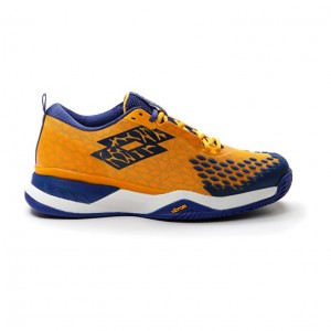 Zapatillas Tenis Lotto Raptor Hyperpulse 100 CLY Hombre Amarillo Azules | YZ054235W5