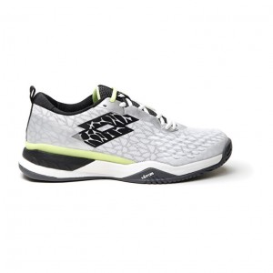 Zapatillas Tenis Lotto Raptor Hyperpulse 100 SPD Hombre Blancas Negras Verde | ES354725H4