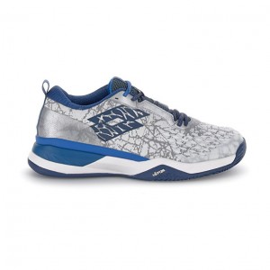 Zapatillas Tenis Lotto Raptor Hyperpulse 100 II CLY Hombre Plateadas Azules | KG295579P9
