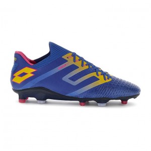 Zapatos De Fútbol Lotto Maestro 100 IV FG Hombre Azules Amarillo | MT044934F6