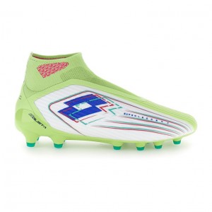 Zapatos De Fútbol Lotto Solista 100 VIII Gravity FG Hombre Verde Blancas | QY371397Q1