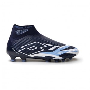 Zapatos De Fútbol Lotto Solista 100 VI Gravity FG Hombre Azul Marino Azules Blancas Azules | RV983388M1