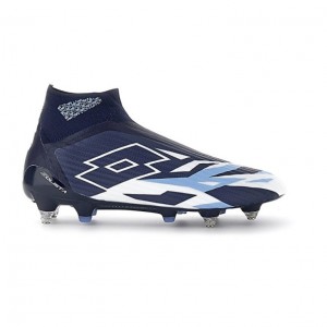 Zapatos De Fútbol Lotto Solista 100 VI Gravity SGX Hombre Azul Marino Azules Blancas Azules | WQ847064F8