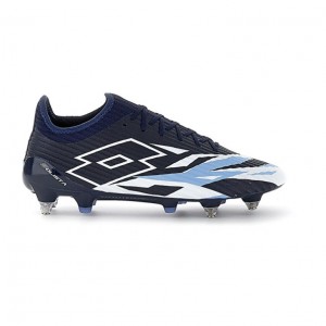 Zapatos De Fútbol Lotto Solista 200 VI SGX Hombre Azul Marino Azules Blancas Azules | XW122122G4