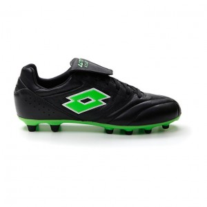 Zapatos De Fútbol Lotto Stadio 200 III FG Hombre Negras Verde | YZ760376D2