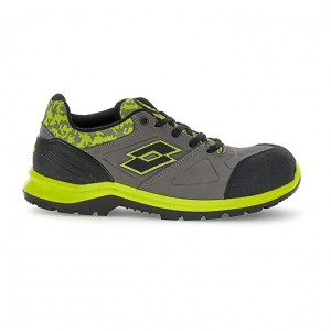 Zapatos Seguridad Lotto Hit 200 S3 Hombre Gris Negras Verde | BE952965Q6