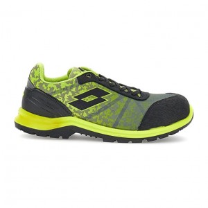 Zapatos Seguridad Lotto Hit 400 S1P Mujer Verde Negras Gris | DZ016631M4