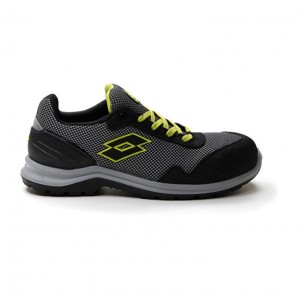 Zapatos Seguridad Lotto Hit 425 S1P Hombre Plateadas Oscuro Verde | AS445824J0