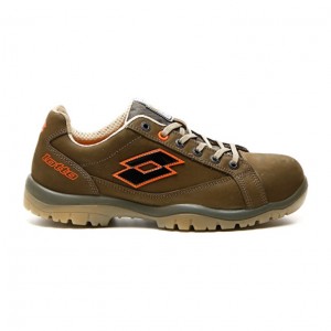 Zapatos Seguridad Lotto Jump 750 S3 SRC Hombre Verde Oliva Naranjas | NQ879247P6