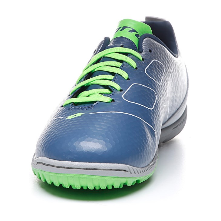 Botas de Futbol Lotto Maestro 700 TF JR Niños Plateadas Azules Verde | JP186368S7
