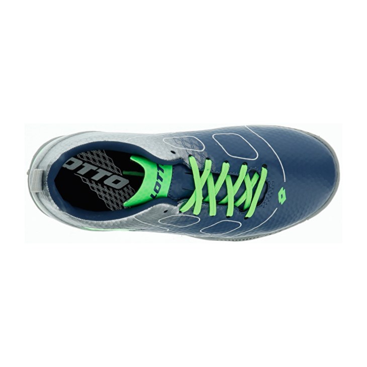 Botas de Futbol Lotto Maestro 700 TF JR Niños Plateadas Azules Verde | JP186368S7