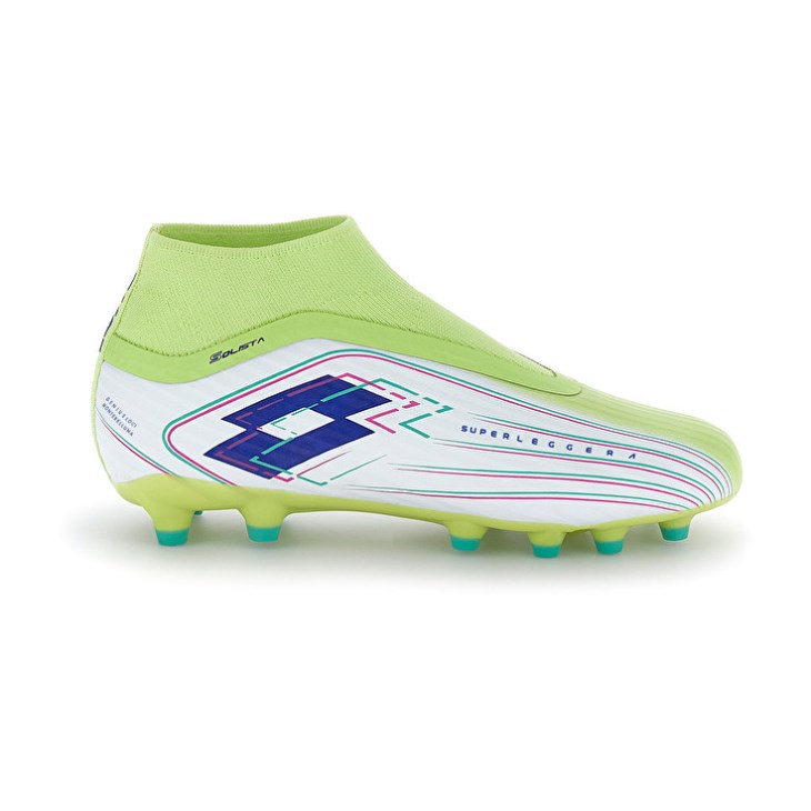 Botas de Futbol Lotto Solista 300 VIII Gravity FG Hombre Verde Blancas | EV476447L7