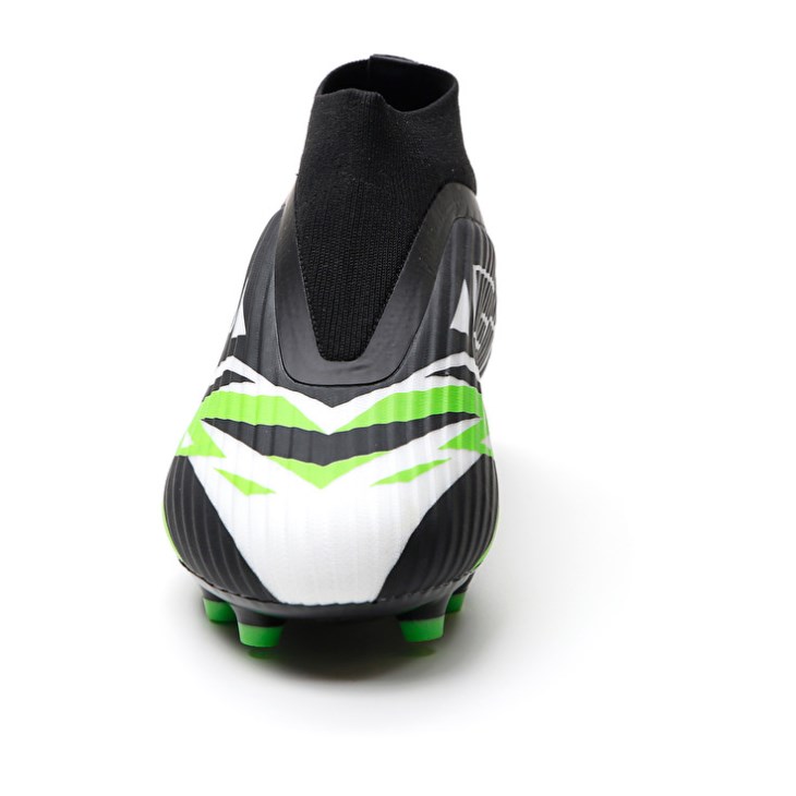 Botas de Futbol Lotto Solista 300 VI Gravity FG Hombre Negras Blancas Verde | DZ765156Z4