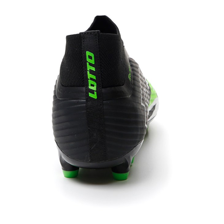 Botas de Futbol Lotto Solista 300 VI Gravity FG Hombre Negras Blancas Verde | DZ765156Z4
