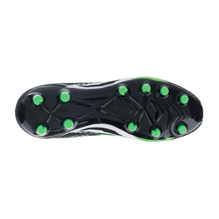 Botas de Futbol Lotto Solista 300 VI Gravity FG Hombre Negras Blancas Verde | DZ765156Z4