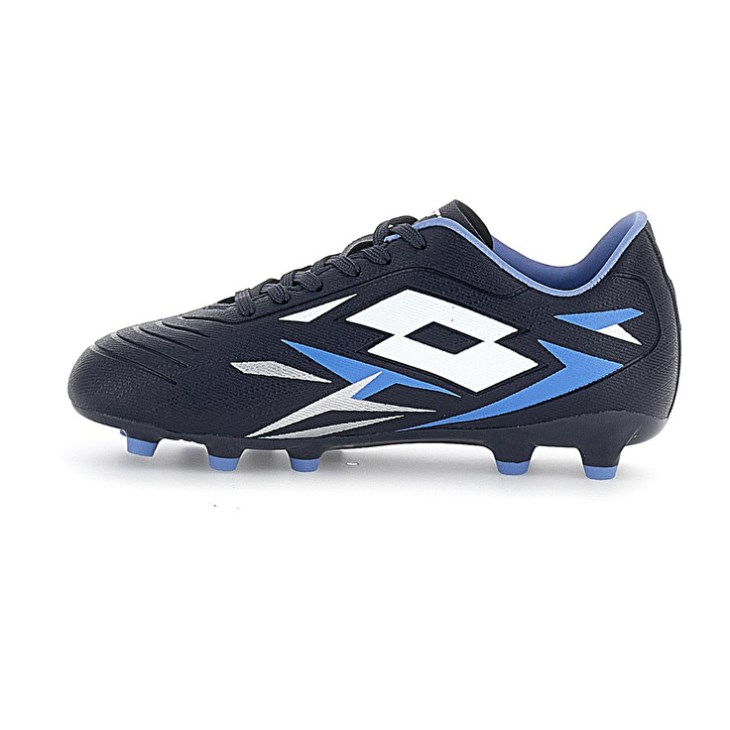 Botas de Futbol Lotto Solista 700 VI FG JR Niños Azul Marino Azules Blancas Azules | UL795709G4