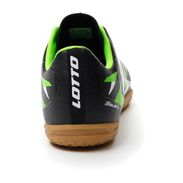 Botas de Futbol Lotto Solista 700 VI ID Hombre Negras Verde | QI292889T4