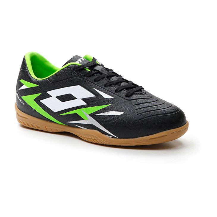 Botas de Futbol Lotto Solista 700 VI ID JR Niños Negras Verde | GU651445S4