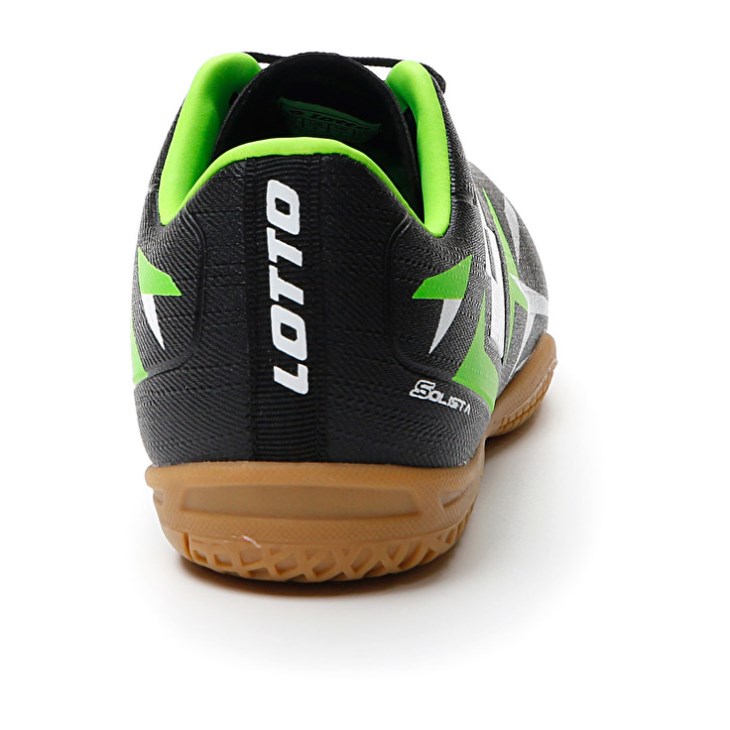 Botas de Futbol Lotto Solista 700 VI ID JR Niños Negras Verde | GU651445S4