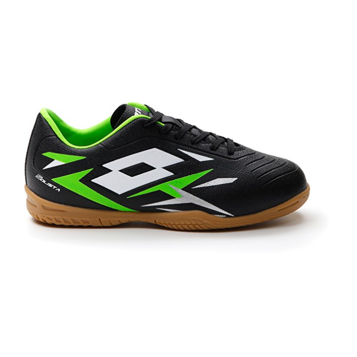 Botas de Futbol Lotto Solista 700 VI ID JR Niños Negras Verde | GU651445S4