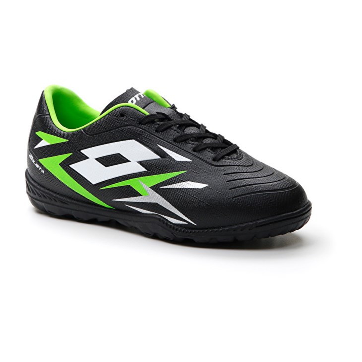 Botas de Futbol Lotto Solista 700 VI TF JR Niños Negras Verde | WD923812K9