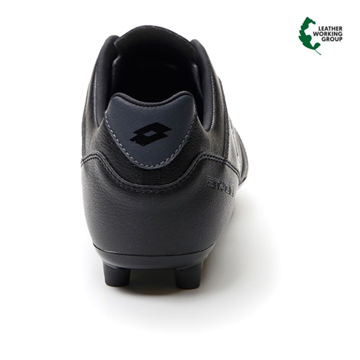 Botas de Futbol Lotto Stadio 300 III FG Hombre Negras Gris Oscuro | TG889038M5