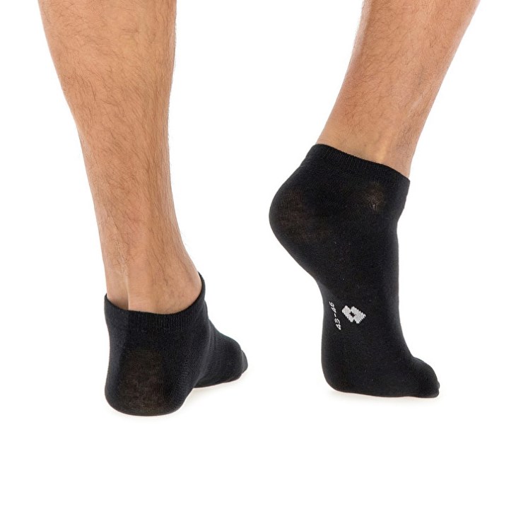 Calcetines Lotto Low Cut Pk3prs Negras | QR194799D5