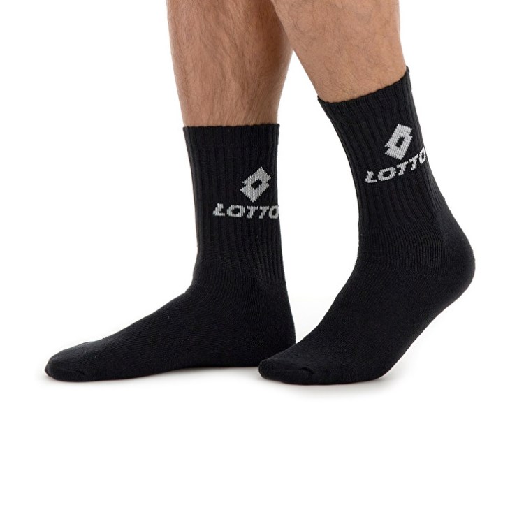 Calcetines Lotto Sports Quarter Pk3prs Negras | AP893239H6