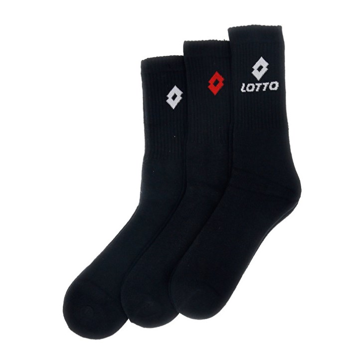 Calcetines Lotto Sports Quarter Pk3prs Negras | AP893239H6