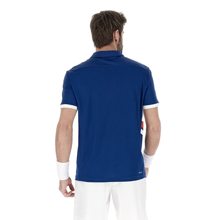 Camisa Polo Lotto Squadra III Hombre Azules | AK809920G0