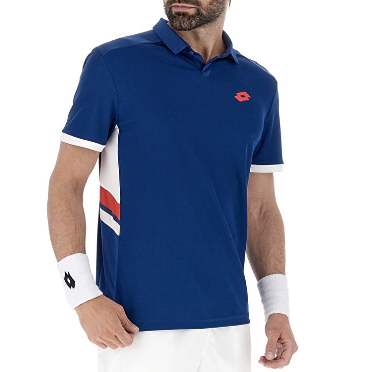 Camisa Polo Lotto Squadra III Hombre Azules | AK809920G0