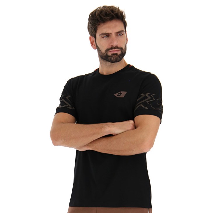 Camiseta Lotto Athletica Classic VI Hombre Negras | OF544504Z0