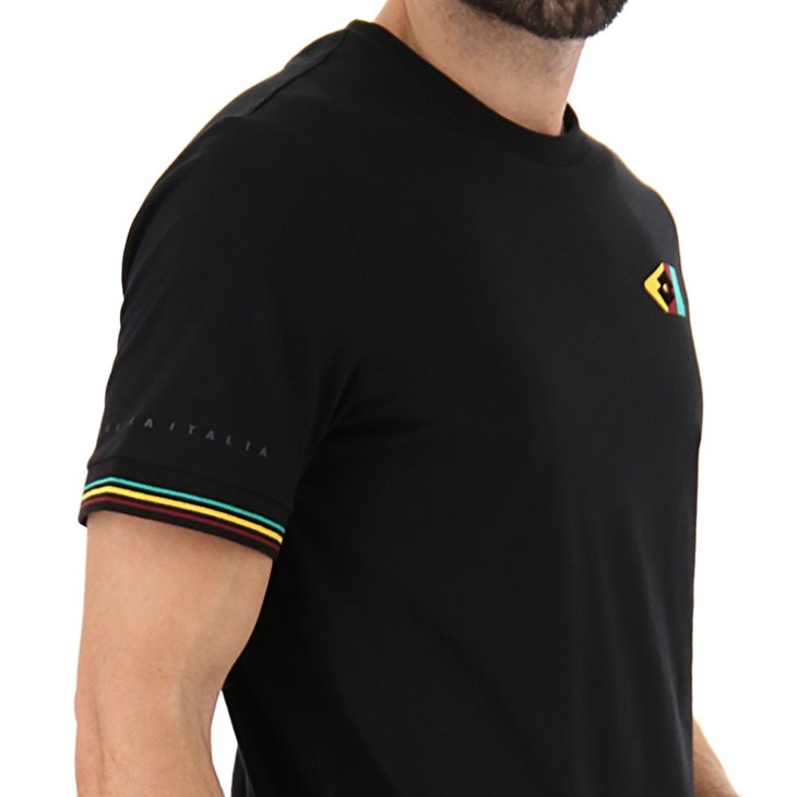 Camiseta Lotto Athletica Classic V Hombre Negras | VM293459C8