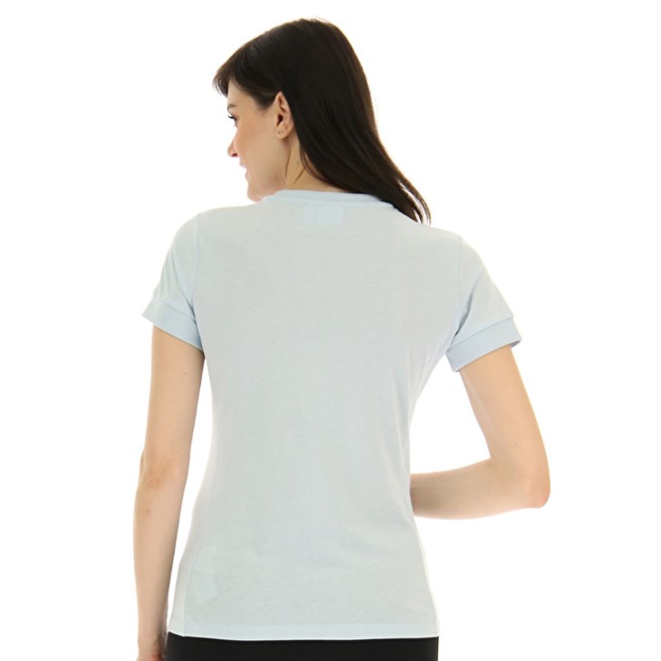 Camiseta Lotto Athletica Due W V Mujer Azules Claro | GN824412X7