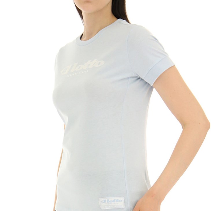 Camiseta Lotto Athletica Due W V Mujer Azules Claro | GN824412X7
