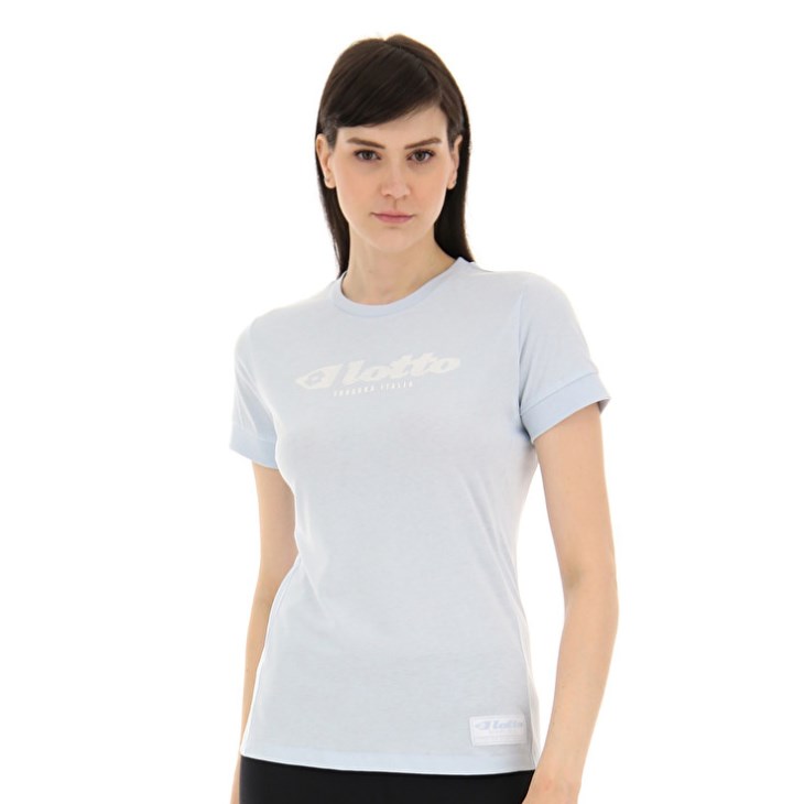 Camiseta Lotto Athletica Due W V Mujer Azules Claro | GN824412X7