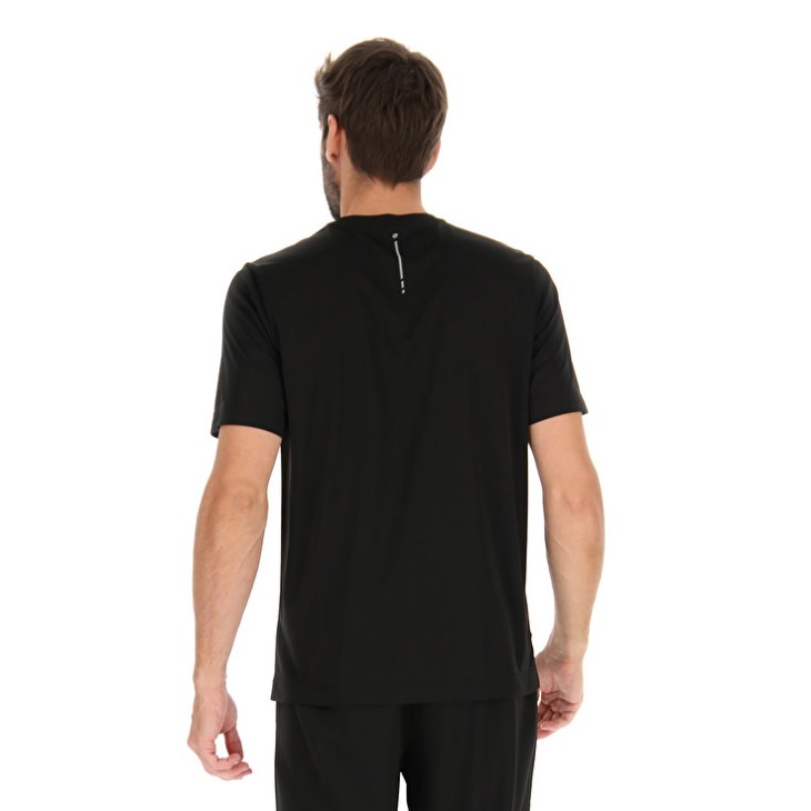 Camiseta Lotto MSP II Hombre Negras | GE491949Z2