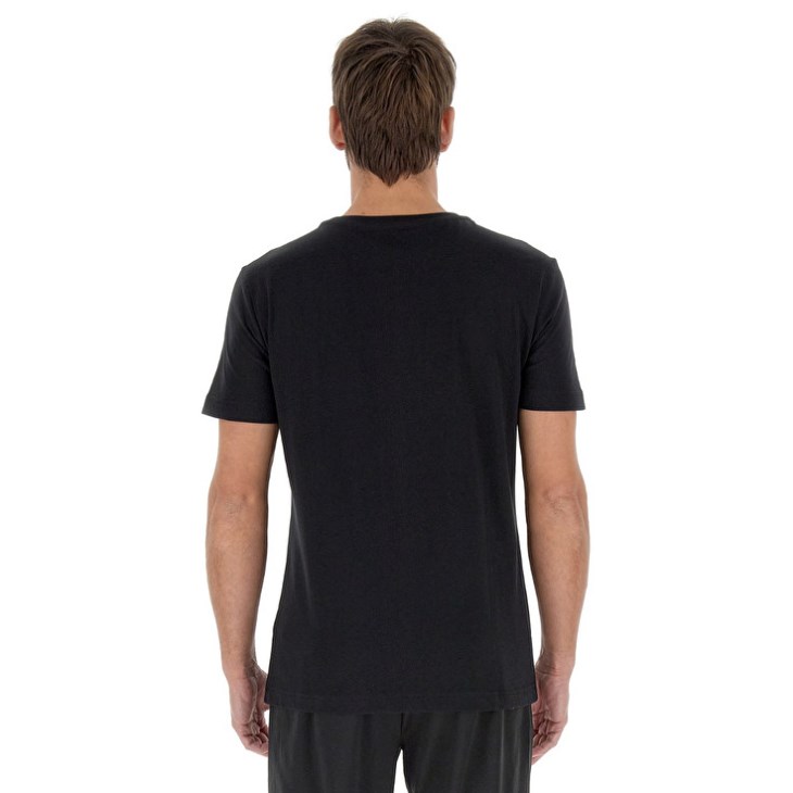 Camiseta Lotto Monza Elite JS Hombre Negras | JC358955A7