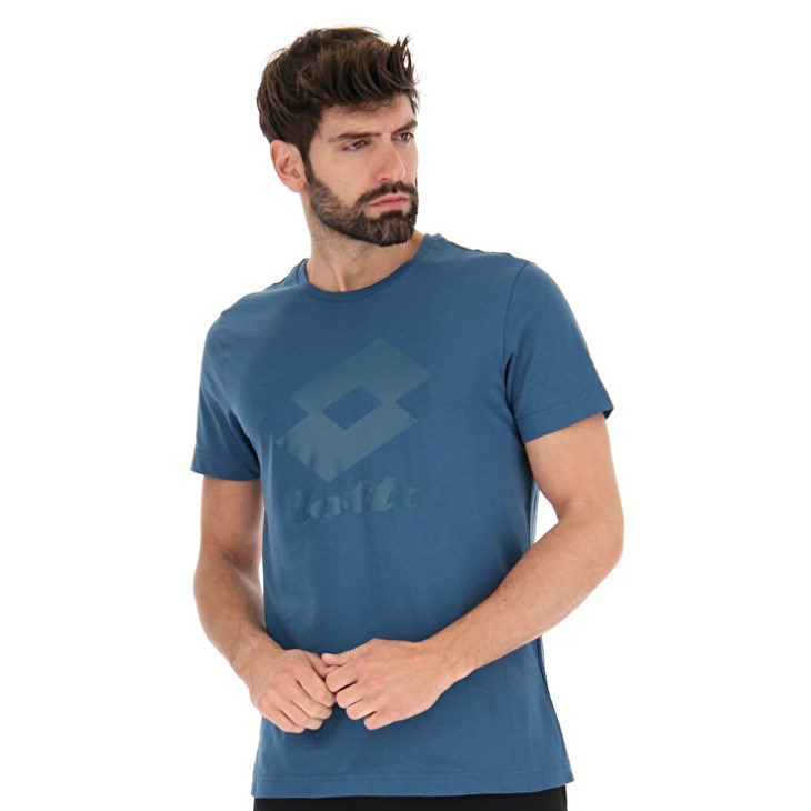 Camiseta Lotto Smart III Sports Zip Hombre Azules Coral | ZK513671E9