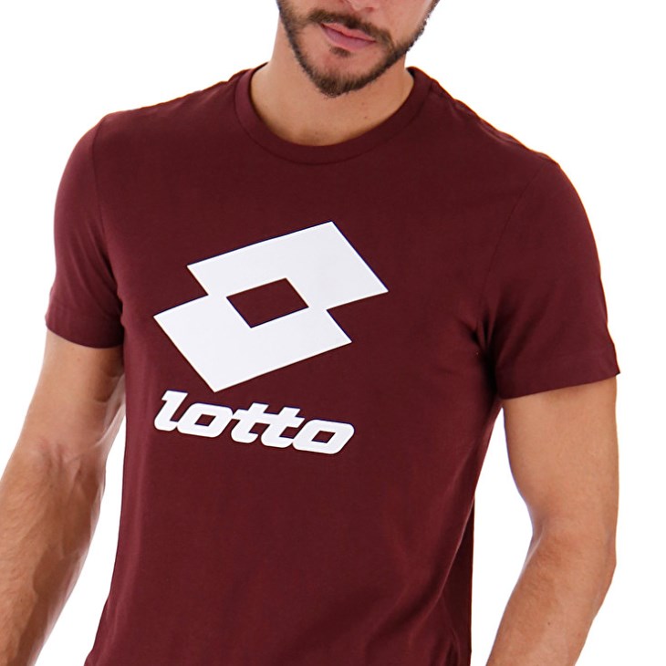 Camiseta Lotto Smart JS Hombre Rojas Oscuro | NH603570H9