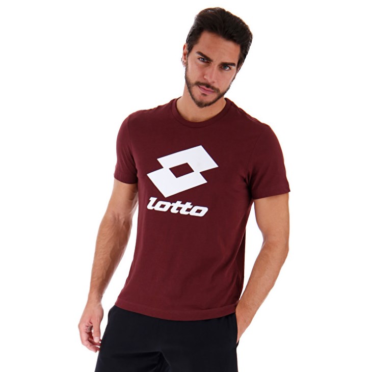 Camiseta Lotto Smart JS Hombre Rojas Oscuro | NH603570H9