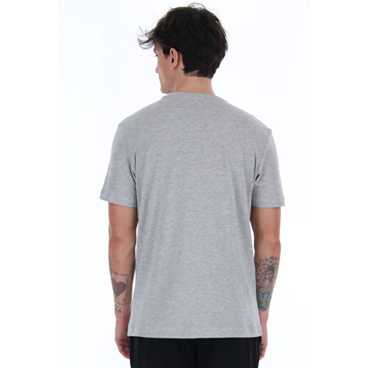 Camiseta Lotto Sports Zip Logo MEL JS Hombre Gris | TN829562R6
