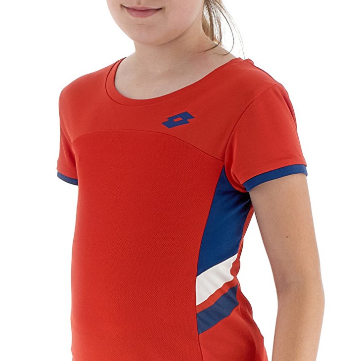 Camiseta Lotto Squadra G III Niños Rojas | RB490369Z4