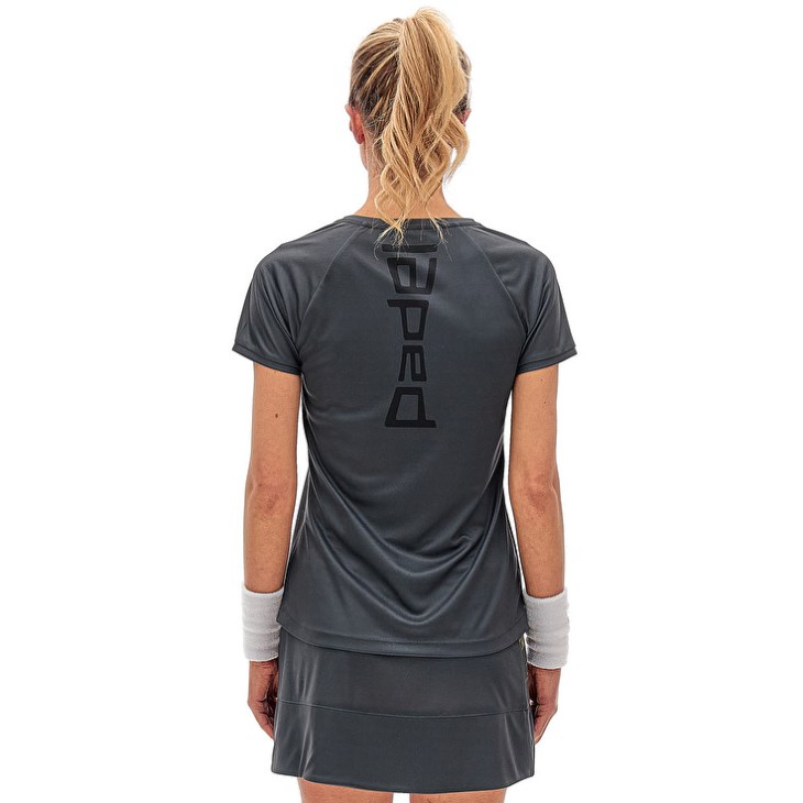 Camiseta Lotto Superrapida W VII Mujer Gris Oscuro | UZ920982R8