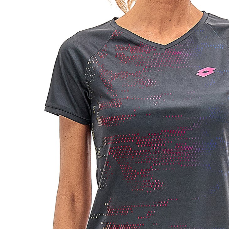 Camiseta Lotto Superrapida W VII Mujer Gris Oscuro | UZ920982R8
