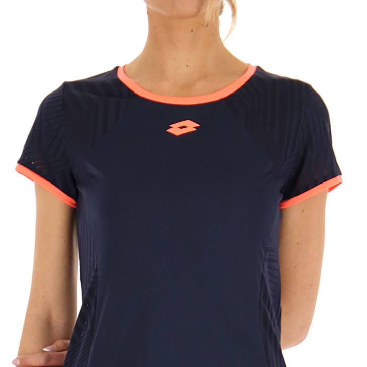 Camiseta Lotto Superrapida W V Mujer Azul Marino Azules | MW104730N9