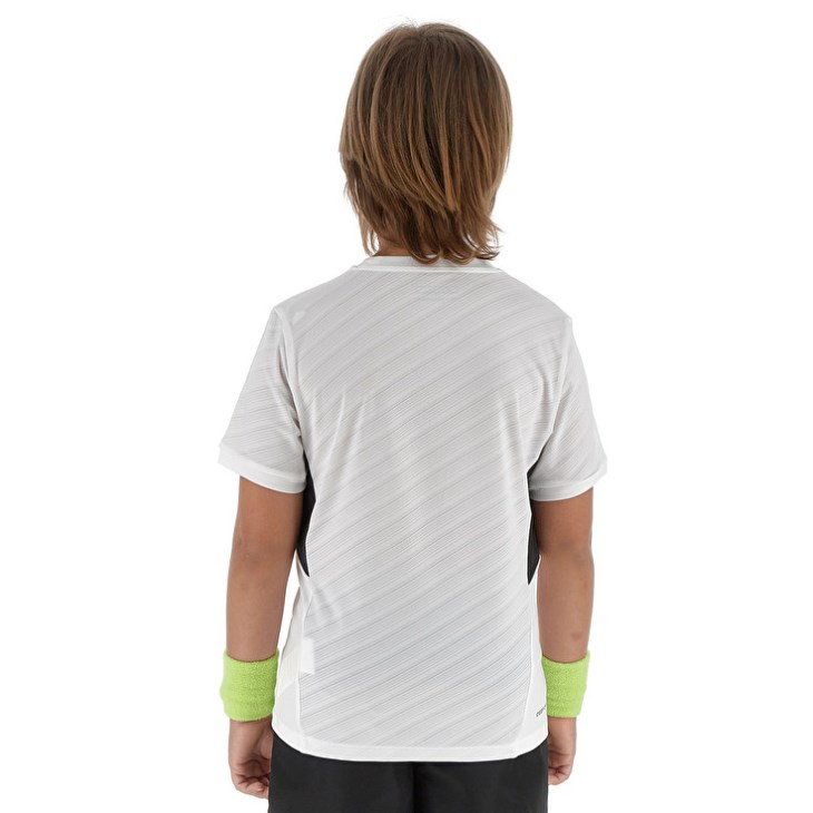 Camiseta Lotto Tech B I D4 Niños Blancas Verde | TE027452P0