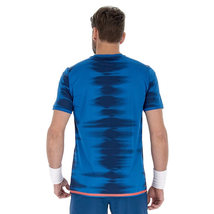 Camiseta Lotto Tech II D2.A Hombre Azules | IV975257X9