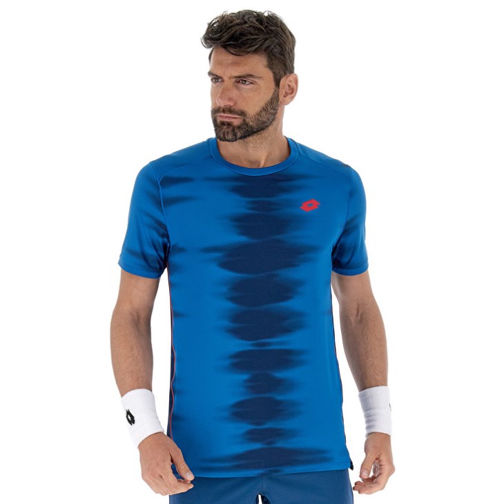 Camiseta Lotto Tech II D2.A Hombre Azules | IV975257X9